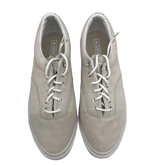 Converse Mens Skid Grip 171336c  Tan Pale Putty White  Canvas Sneakers 12 - Picture 2 of 7